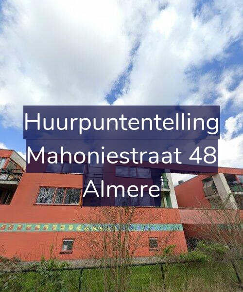 Foto gevel Huurpuntentelling voor Mahoniestraat 48, Almere