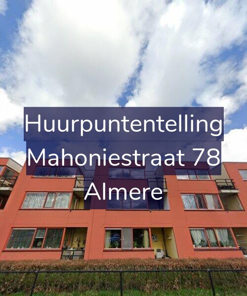 Foto gevel Huurpuntentelling voor Mahoniestraat 78, Almere