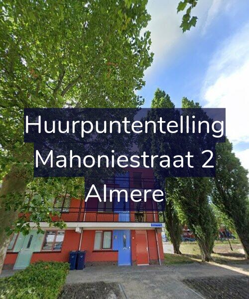 Foto gevel Huurpuntentelling voor Mahoniestraat 2, Almere