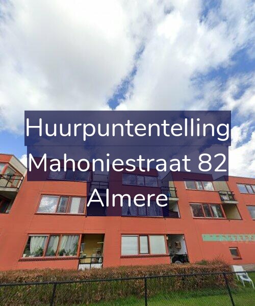 Foto gevel Huurpuntentelling voor Mahoniestraat 82, Almere