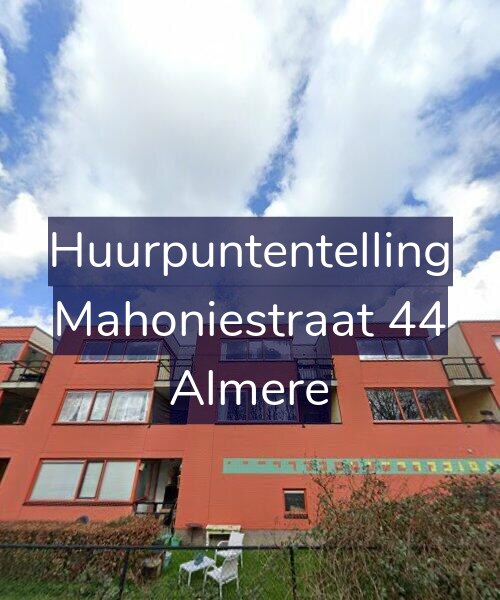 Foto gevel Huurpuntentelling voor Mahoniestraat 44, Almere
