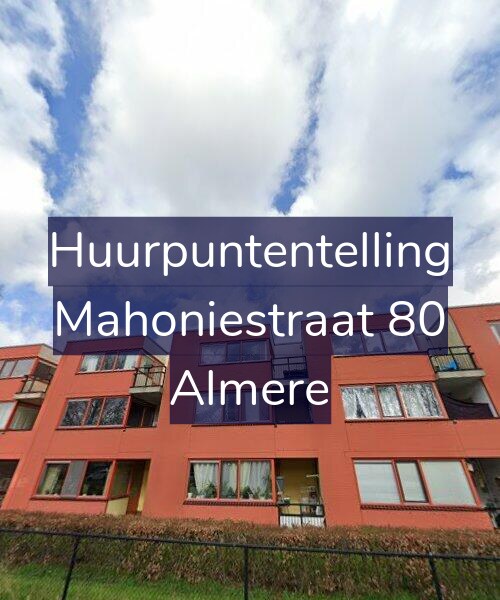 Foto gevel Huurpuntentelling voor Mahoniestraat 80, Almere