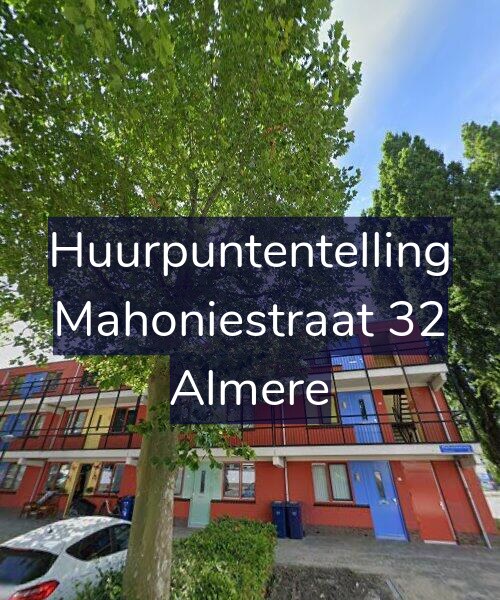 Foto gevel Huurpuntentelling voor Mahoniestraat 32, Almere