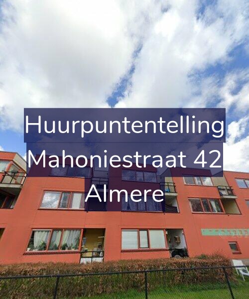 Foto gevel Huurpuntentelling voor Mahoniestraat 42, Almere