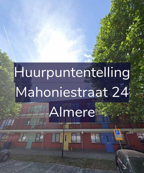 Foto gevel Huurpuntentelling voor Mahoniestraat 24, Almere