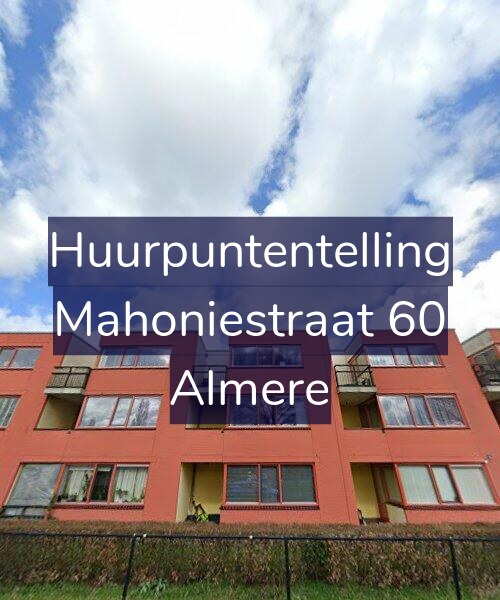 Foto gevel Huurpuntentelling voor Mahoniestraat 60, Almere