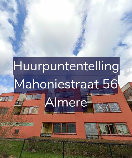 Foto gevel Huurpuntentelling voor Mahoniestraat 56, Almere