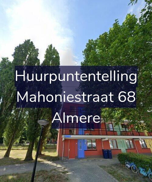 Foto gevel Huurpuntentelling voor Mahoniestraat 68, Almere
