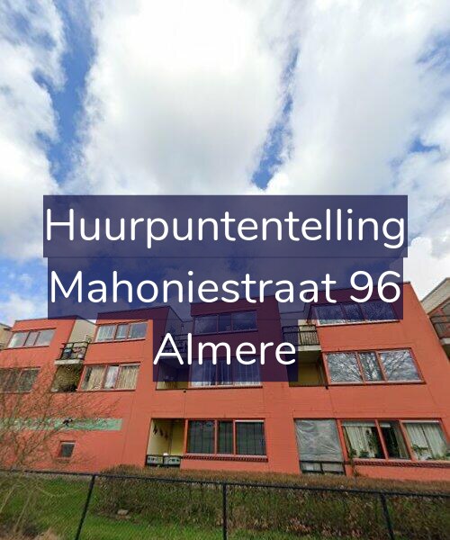 Foto gevel Huurpuntentelling voor Mahoniestraat 96, Almere