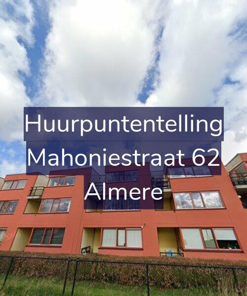 Foto gevel Huurpuntentelling voor Mahoniestraat 62, Almere