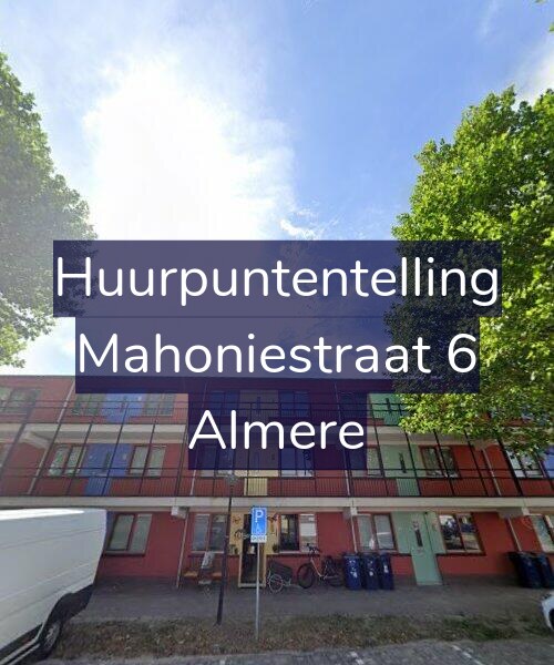 Foto gevel Huurpuntentelling voor Mahoniestraat 6, Almere