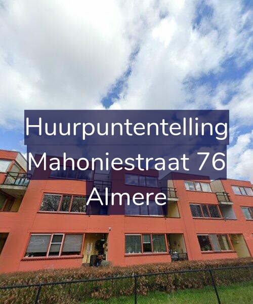 Foto gevel Huurpuntentelling voor Mahoniestraat 76, Almere
