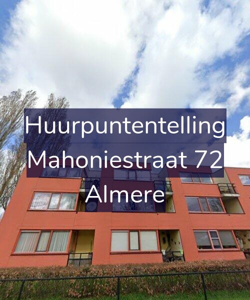 Foto gevel Huurpuntentelling voor Mahoniestraat 72, Almere