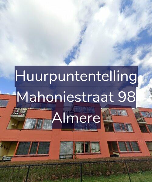 Foto gevel Huurpuntentelling voor Mahoniestraat 98, Almere