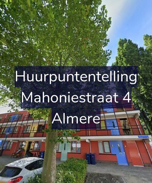 Foto gevel Huurpuntentelling voor Mahoniestraat 4, Almere