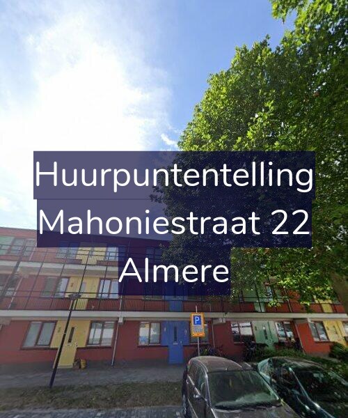 Foto gevel Huurpuntentelling voor Mahoniestraat 22, Almere