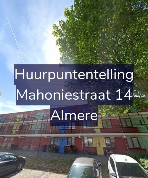 Foto gevel Huurpuntentelling voor Mahoniestraat 14, Almere