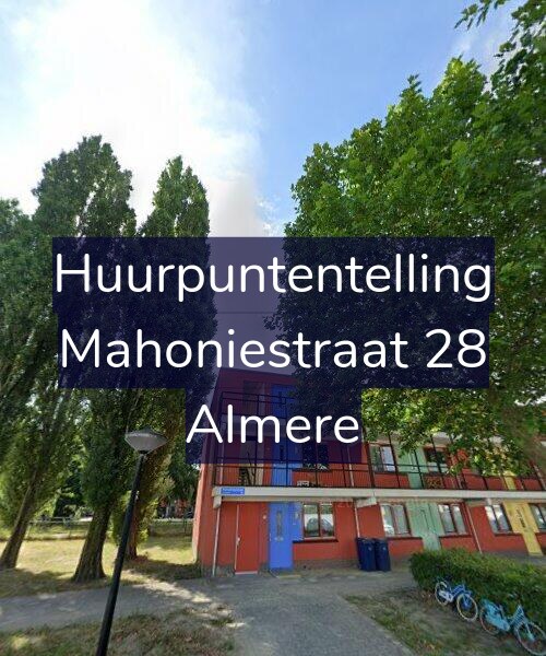 Foto gevel Huurpuntentelling voor Mahoniestraat 28, Almere