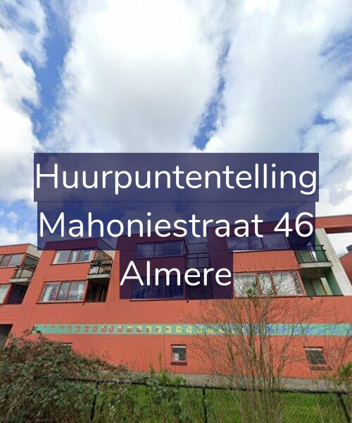 Foto gevel Huurpuntentelling voor Mahoniestraat 46, Almere