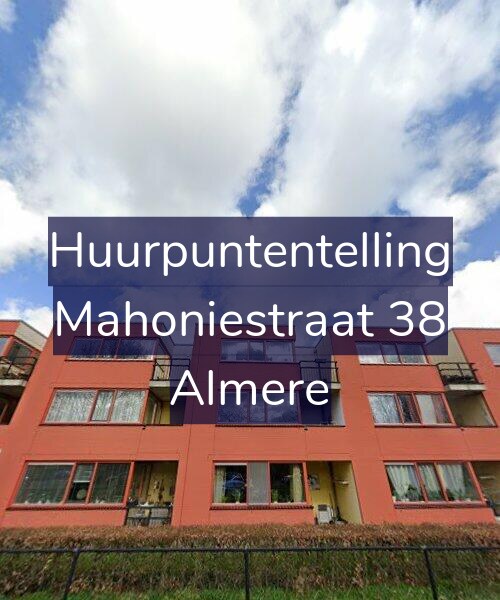 Foto gevel Huurpuntentelling voor Mahoniestraat 38, Almere