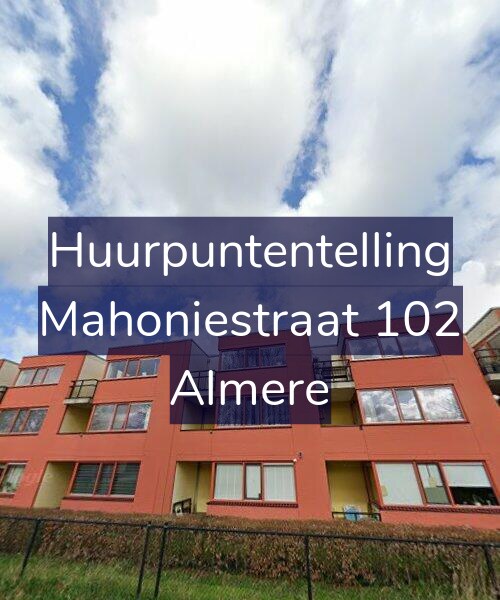 Foto gevel Huurpuntentelling voor Mahoniestraat 102, Almere