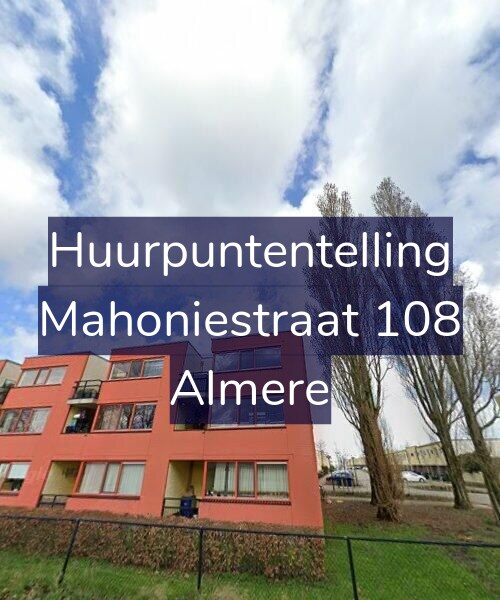 Foto gevel Huurpuntentelling voor Mahoniestraat 108, Almere
