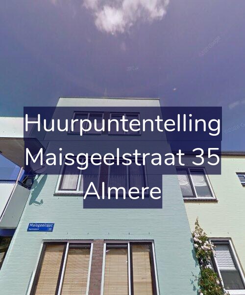 Foto gevel Huurpuntentelling voor Maisgeelstraat 35, Almere