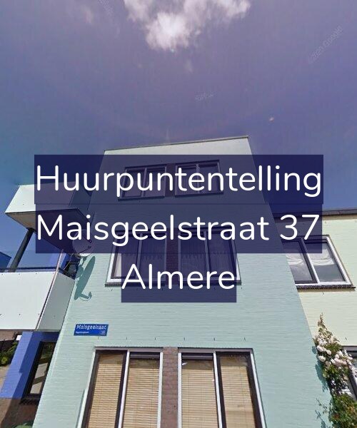 Foto gevel Huurpuntentelling voor Maisgeelstraat 37, Almere