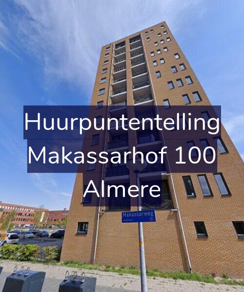 Foto gevel Huurpuntentelling voor Makassarhof 100, Almere