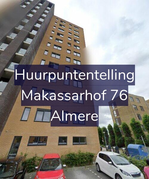 Foto gevel Huurpuntentelling voor Makassarhof 76, Almere