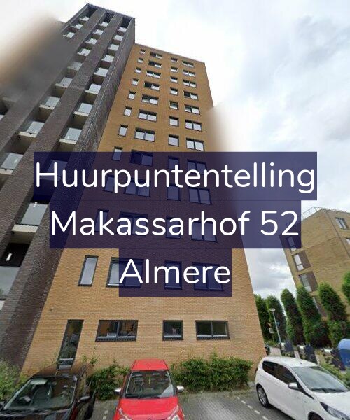 Foto gevel Huurpuntentelling voor Makassarhof 52, Almere