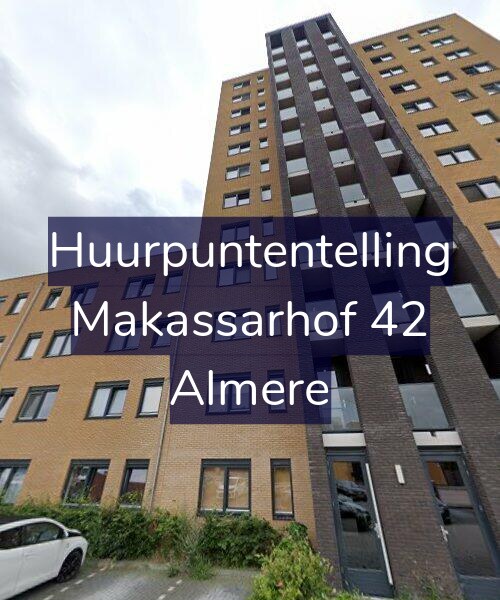 Foto gevel Huurpuntentelling voor Makassarhof 42, Almere