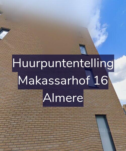 Foto gevel Huurpuntentelling voor Makassarhof 16, Almere