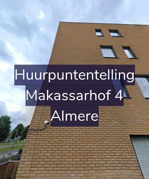 Foto gevel Huurpuntentelling voor Makassarhof 4, Almere