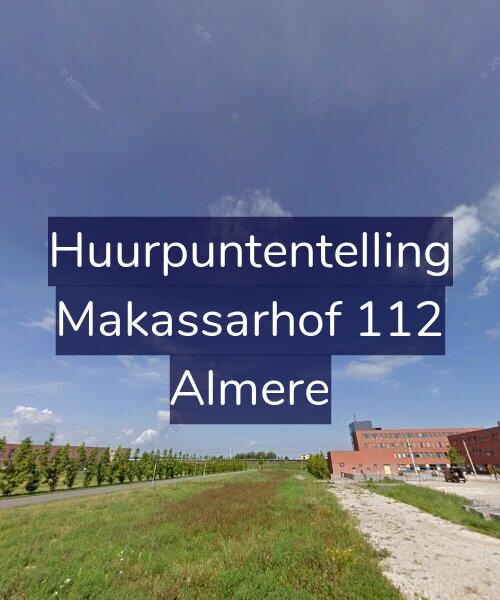 Foto gevel Huurpuntentelling voor Makassarhof 112, Almere