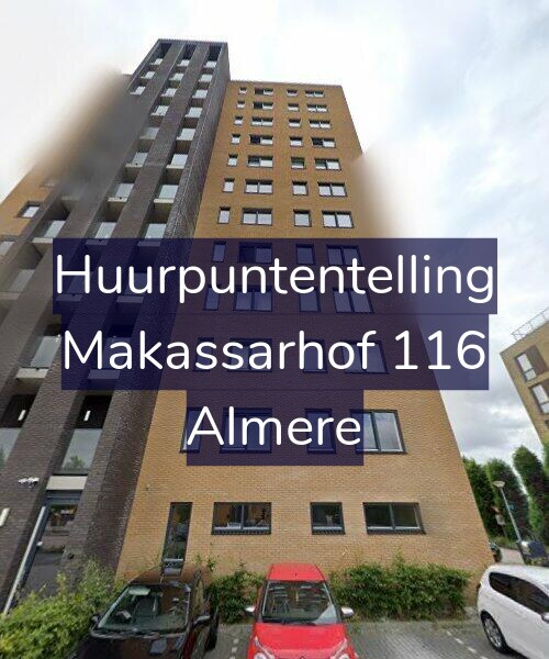Foto gevel Huurpuntentelling voor Makassarhof 116, Almere