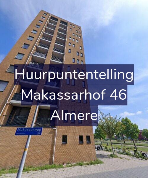 Foto gevel Huurpuntentelling voor Makassarhof 46, Almere