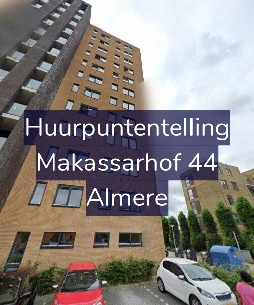 Foto gevel Huurpuntentelling voor Makassarhof 44, Almere