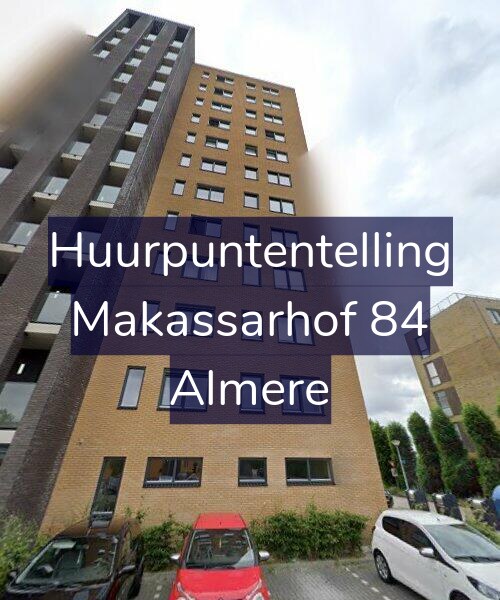 Foto gevel Huurpuntentelling voor Makassarhof 84, Almere