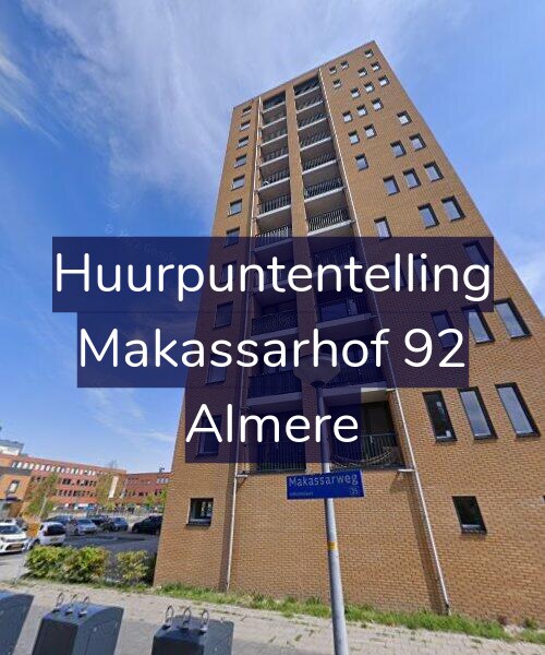 Foto gevel Huurpuntentelling voor Makassarhof 92, Almere