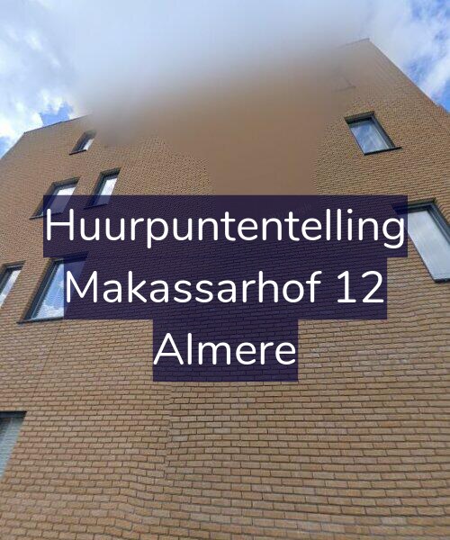 Foto gevel Huurpuntentelling voor Makassarhof 12, Almere