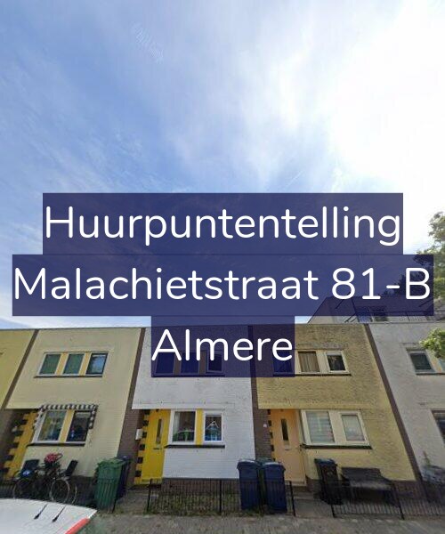 Foto gevel Huurpuntentelling voor Malachietstraat 81-B, Almere