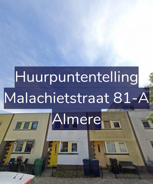 Foto gevel Huurpuntentelling voor Malachietstraat 81-A, Almere