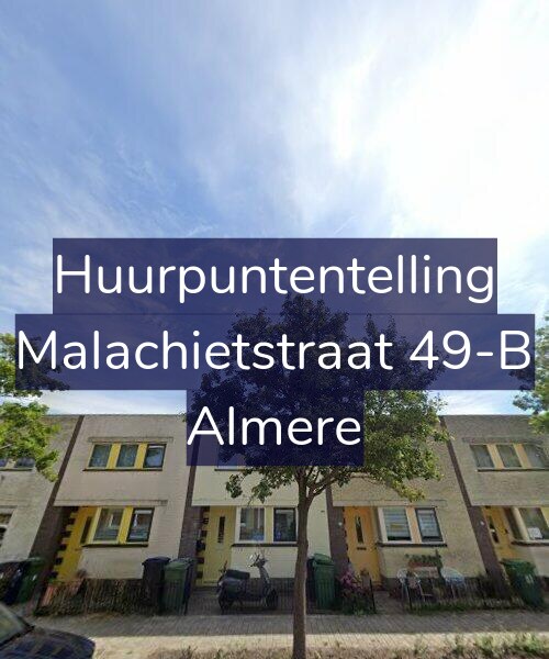 Foto gevel Huurpuntentelling voor Malachietstraat 49-B, Almere
