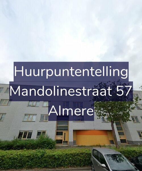 Foto gevel Huurpuntentelling voor Mandolinestraat 57, Almere