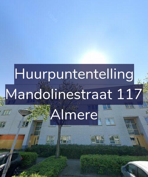 Foto gevel Huurpuntentelling voor Mandolinestraat 117, Almere
