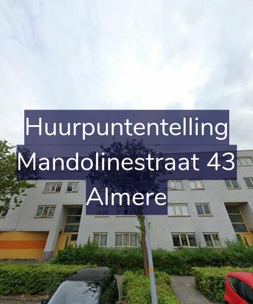 Foto gevel Huurpuntentelling voor Mandolinestraat 43, Almere