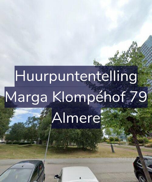 Foto gevel Huurpuntentelling voor Marga Klompéhof 79, Almere