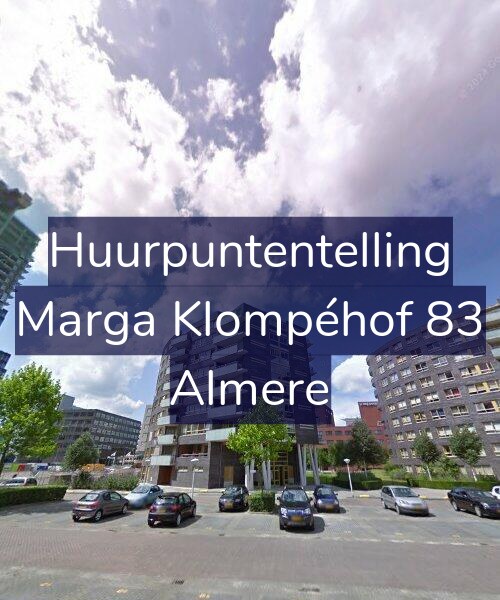 Foto gevel Huurpuntentelling voor Marga Klompéhof 83, Almere
