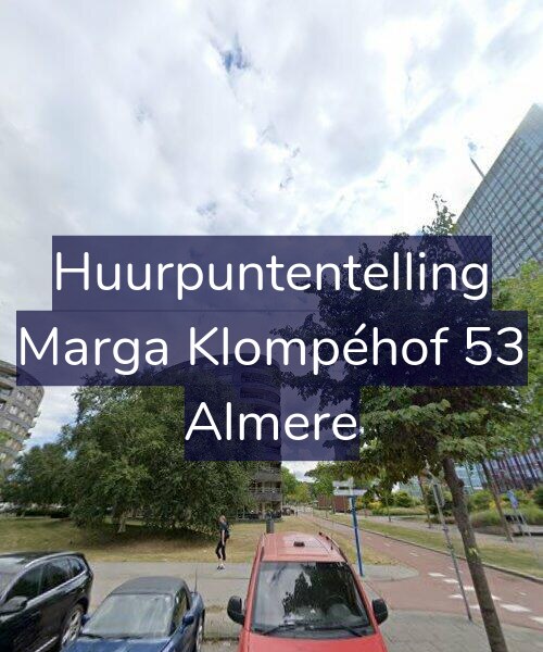 Foto gevel Huurpuntentelling voor Marga Klompéhof 53, Almere
